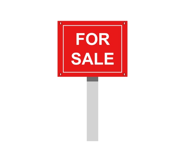 Vector for sale sign