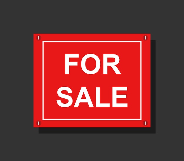 Vector for sale sign