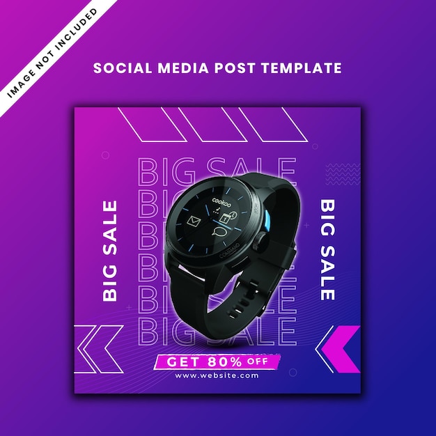 Vector sale social media post template