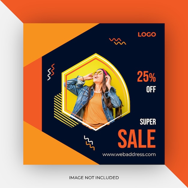 Sale social media post template