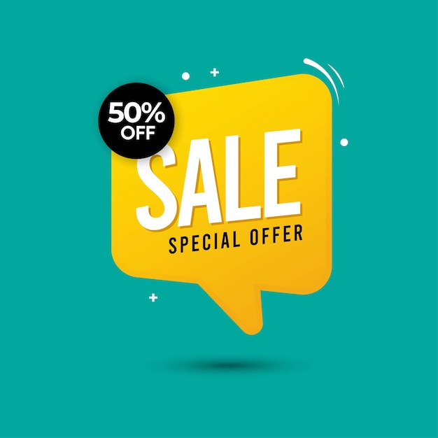 sale special offer banner design concept