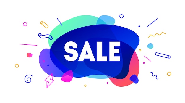 Vector sale speech bubble banner poster speech bubble