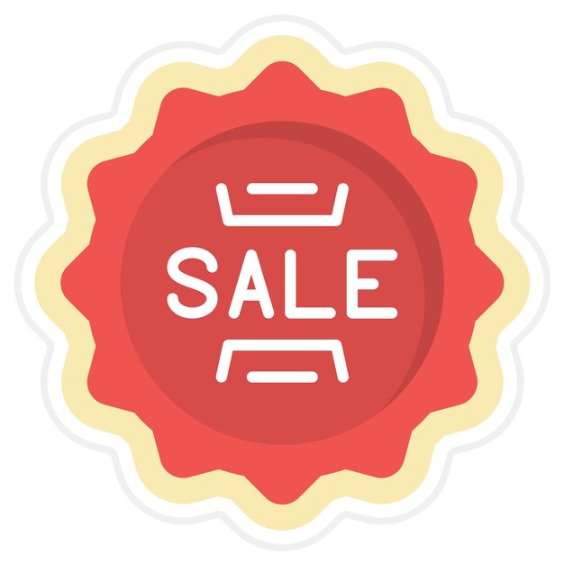 Sale sticker icon vector image can be used for shopping friday