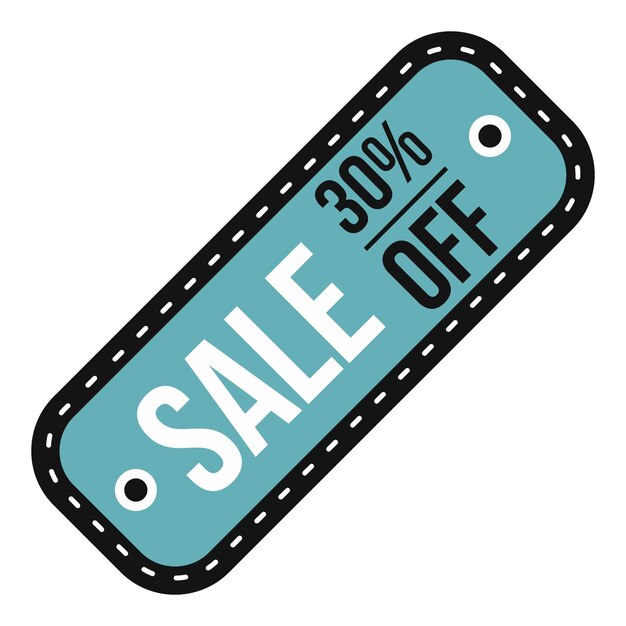 Sale tag icon Flat illustration of sale tag vector icon for web design