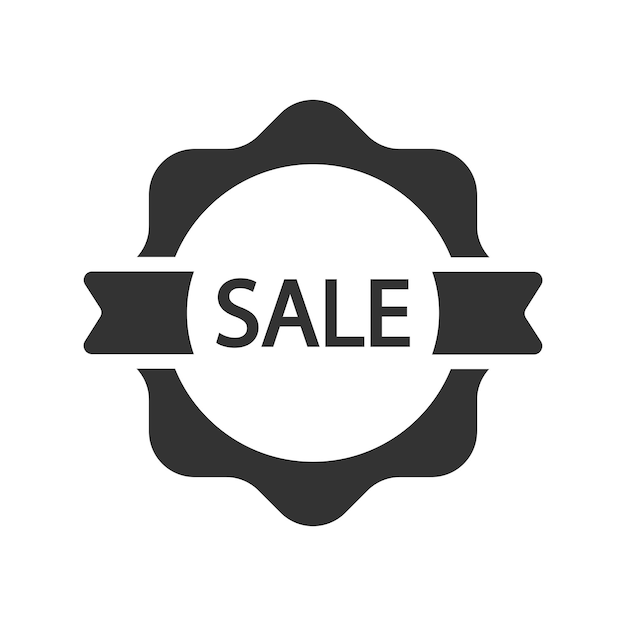 Sale tag label icon