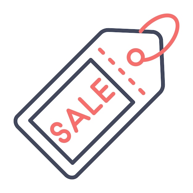 Sale Tag Vector Illustration Style