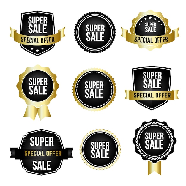 Sale tags collection super sale