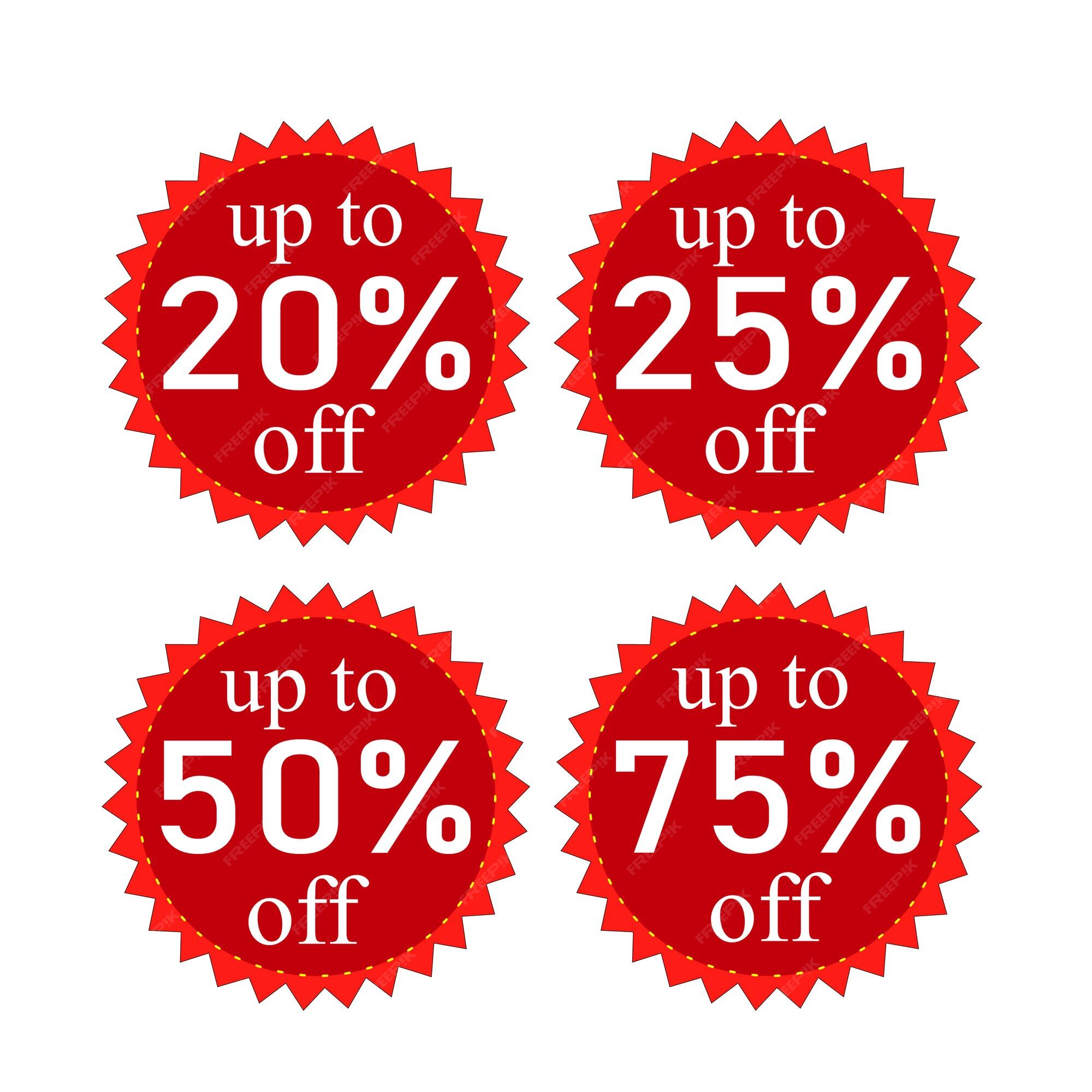 Premium Vector Sale tags set vector badges template