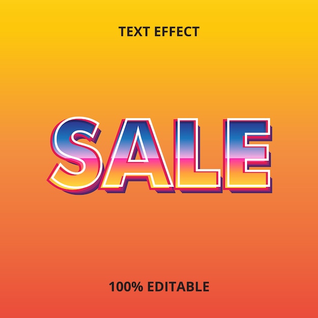 Sale Text Effect premium   