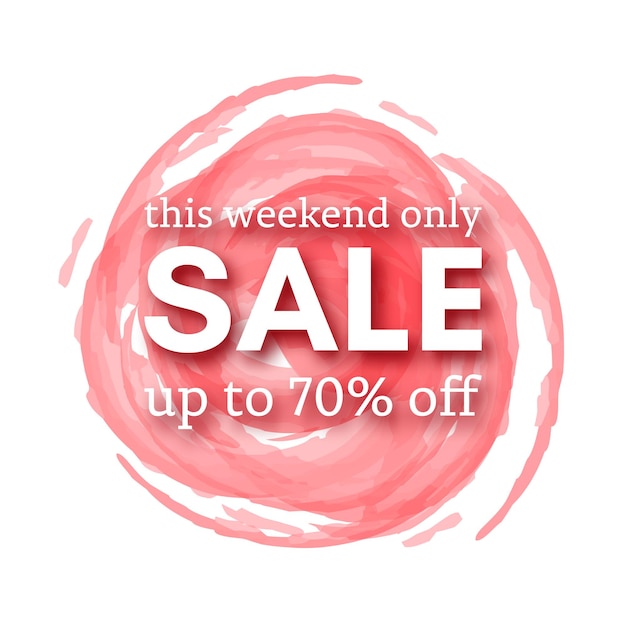 Sale this weekend only up to 70 off sign