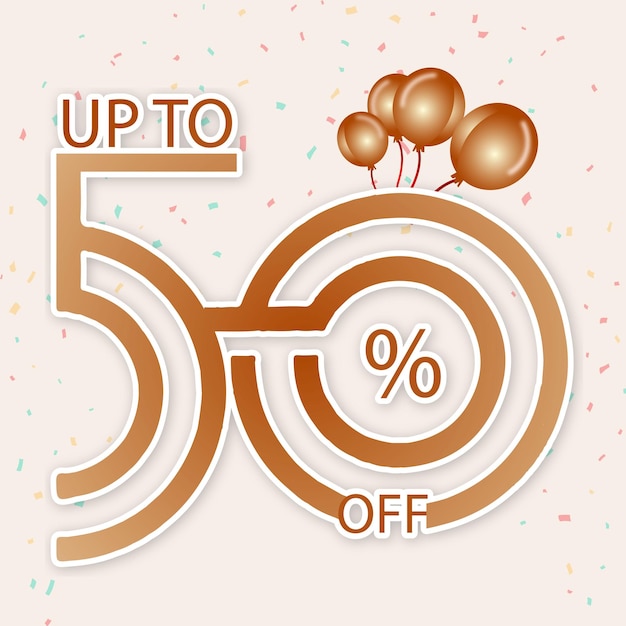 Vector sale up to 50 off vector, 50 off top design, 3d up to 50 off