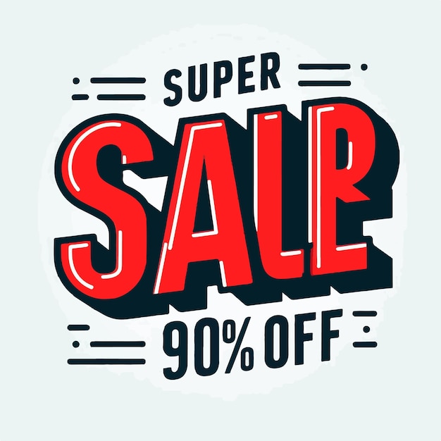 Sale vector illustration banner design unique way special final big sale banner