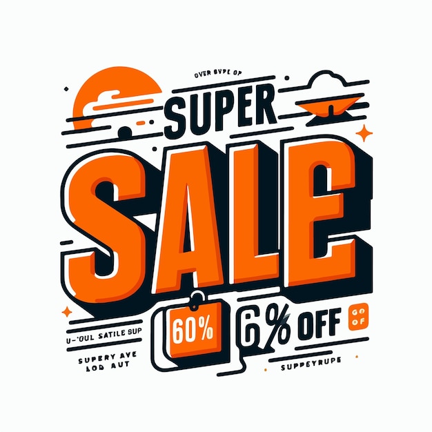 Sale vector illustration banner design unique way special sale banner