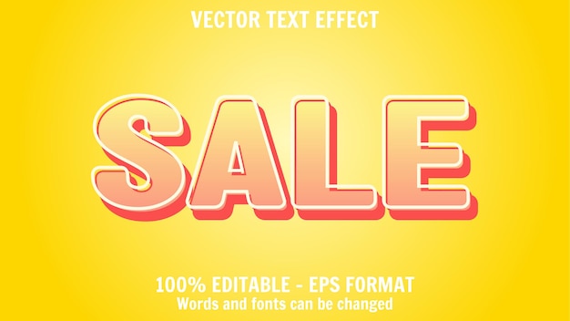 Sale Vector Text Efffect