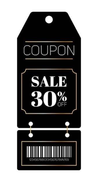 Sale voucher. coupon mockup design for sale and gift event posts in social media, discount ticket