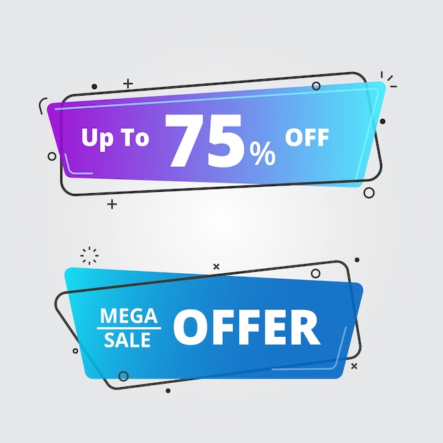 Sales banner set