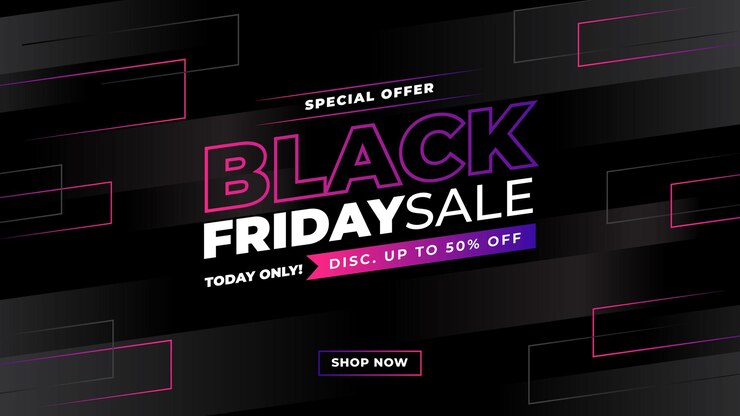 Vector sales promotion banner vector for black friday sale