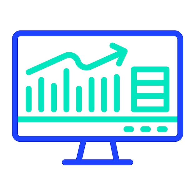 Sales report Vector Icon Design Illustration