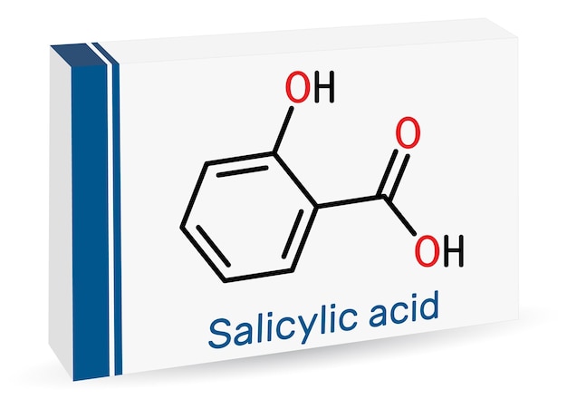 ベクトル サリシル酸分子 骨格化学式 薬剤の包装用紙