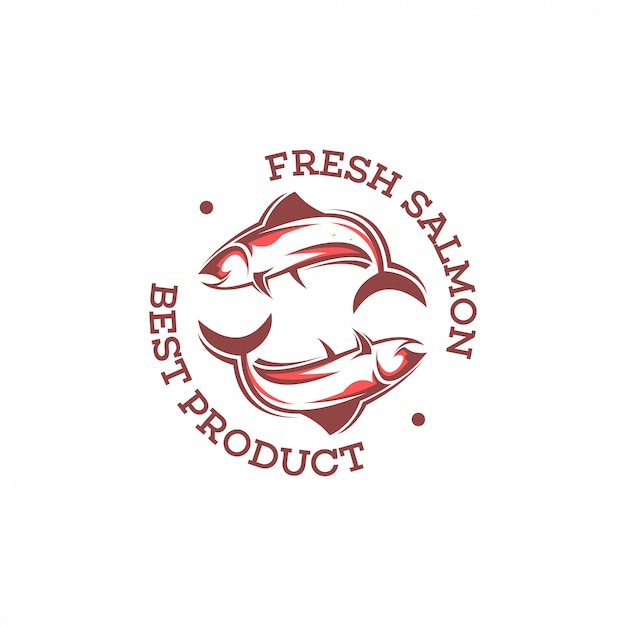 Salmon logo template