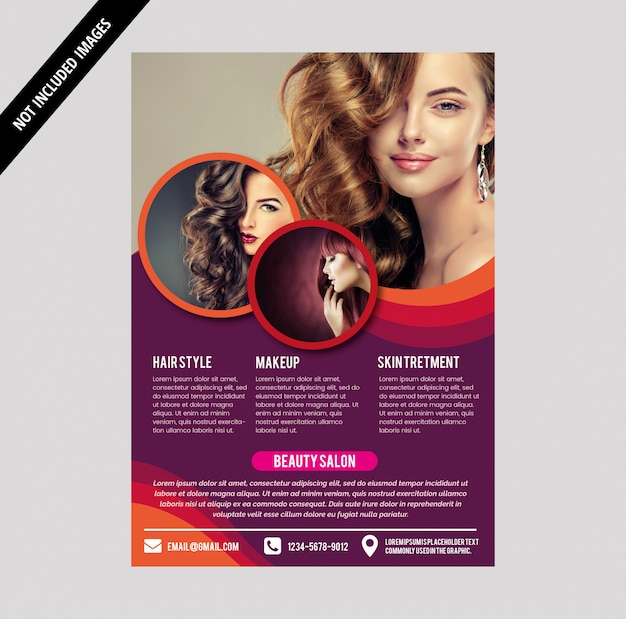 Vector salon brochure