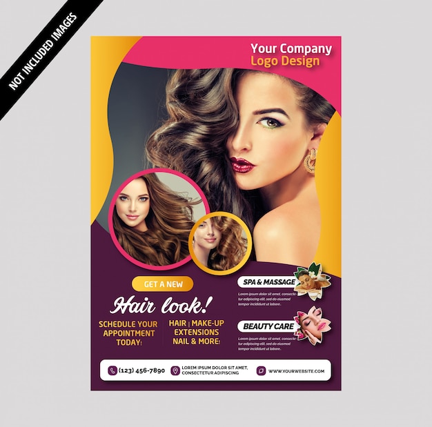 Vector salon brochure