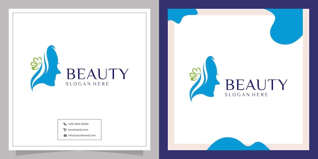 Salon girl facial care logo design