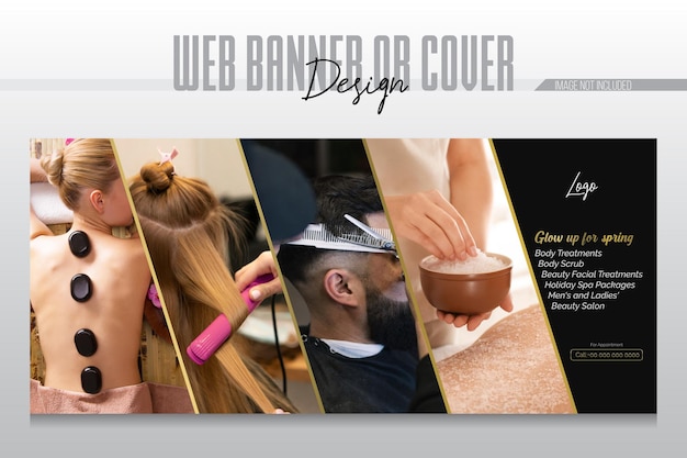 salon spa and beauty facebook cover design template