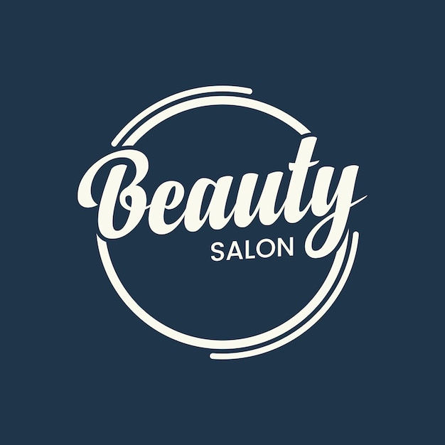 Salon vintage logo ontwerp