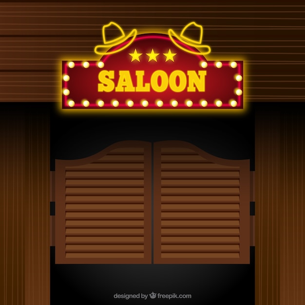 Saloon ingang achtergrond