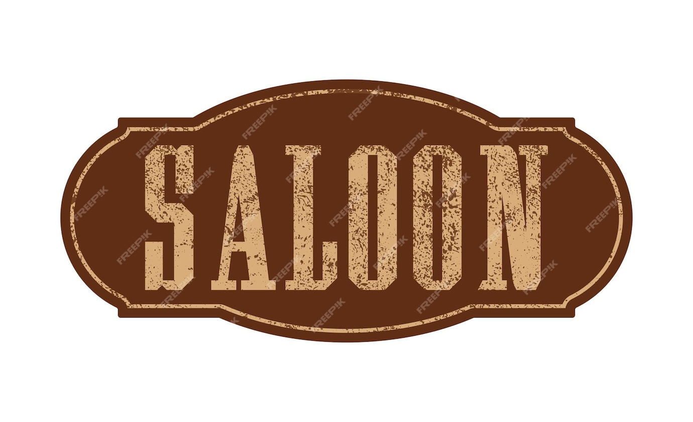 saloon sign template