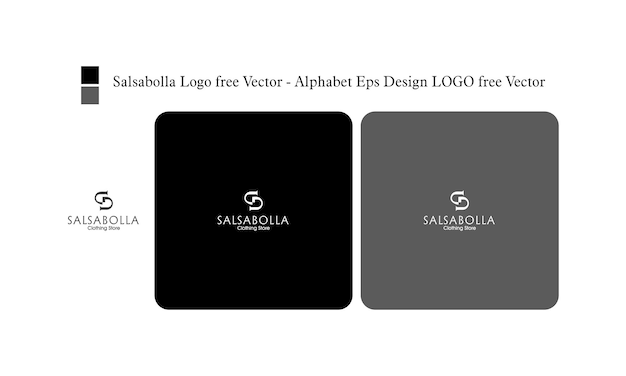 Salsabolla logo free vector alphabet eps design logo free vector