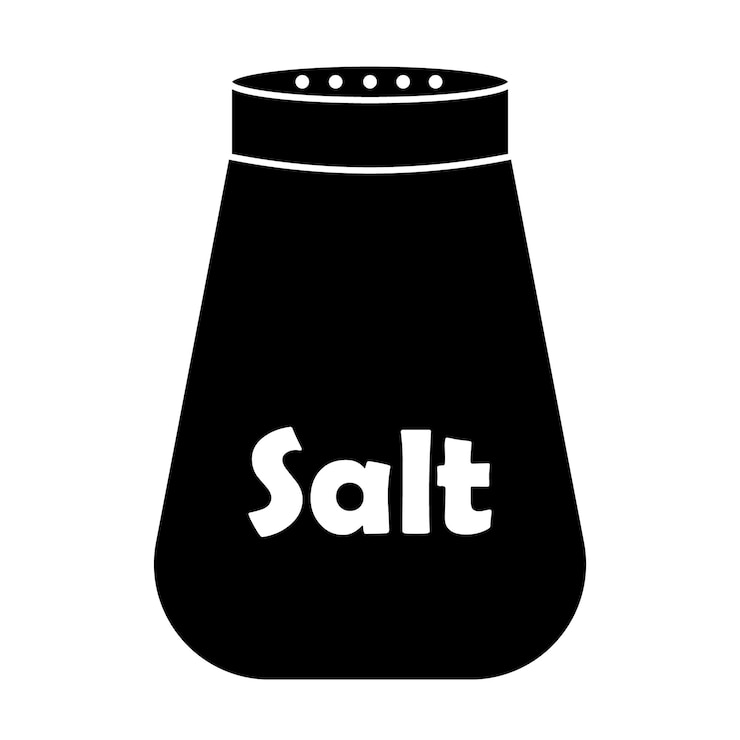 Vector salt icon logo vector design template