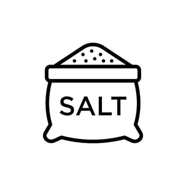 Vector salt icon vector design template in white background