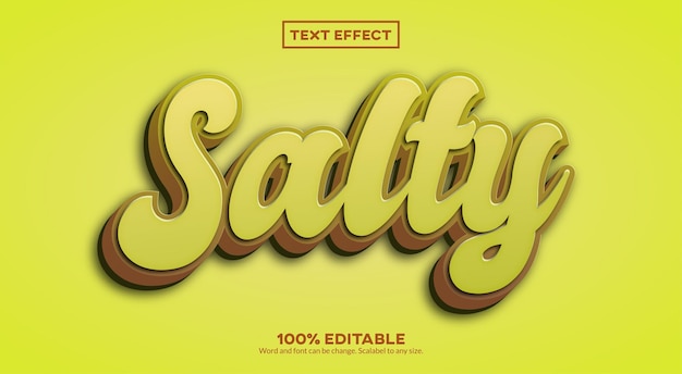 Salty text effect