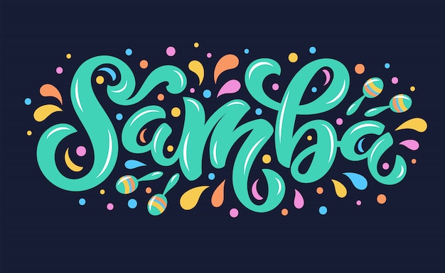 Samba belettering achtergrond