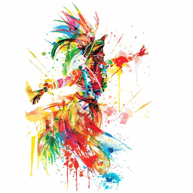 Vector samba_rhythms_in_watercolor_carnival_bliss_vector