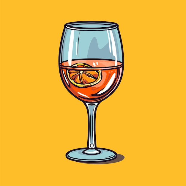 Sambuca cocktail in een glas eenvoudige vectorpictogramillustratie