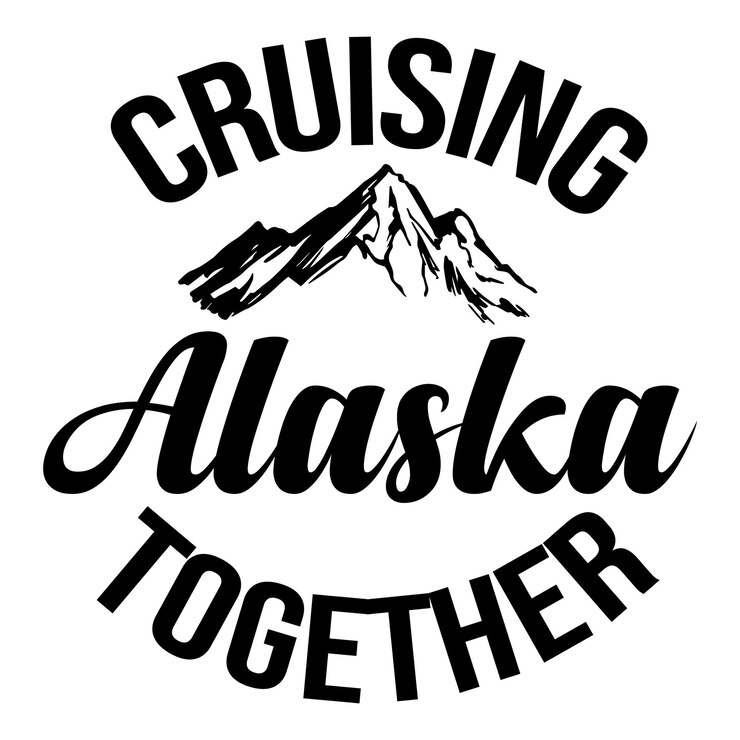 Vector samen op cruise door alaska