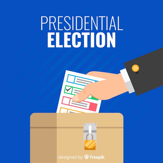 Samenstelling van presidentsverkiezingen met een plat ontwerp