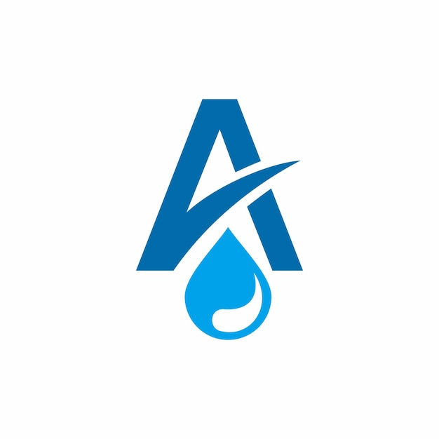 Samenvatting Een Water Initialen Logo