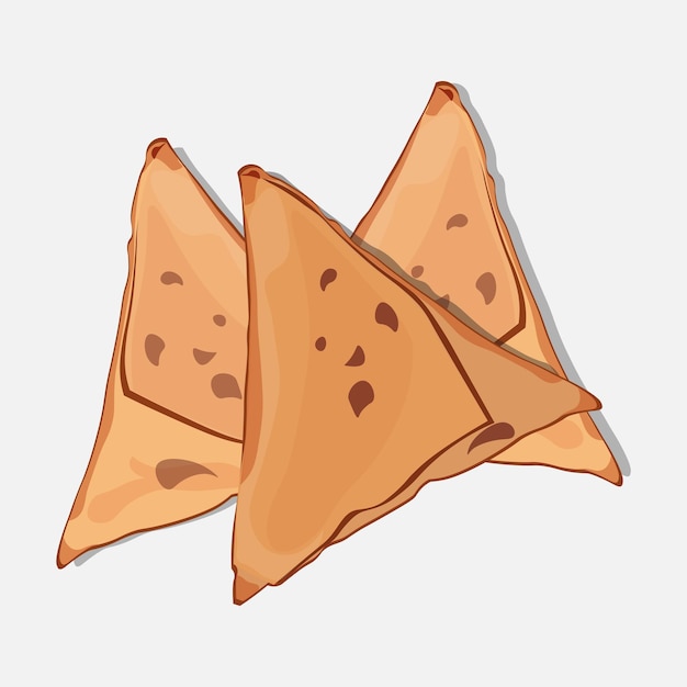 Samosa Handgetekend Vector-bestand