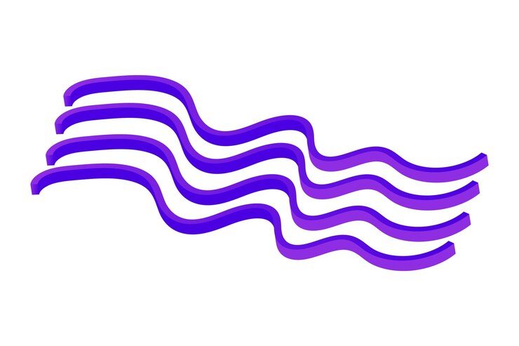 Vector sample 3d wave shape icon and gradient color background image