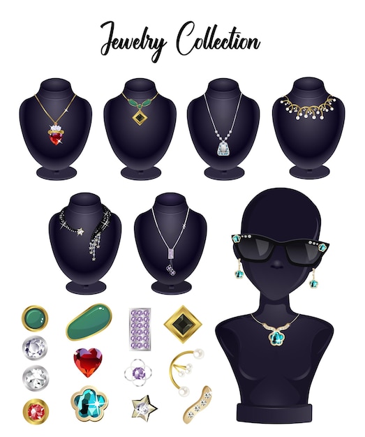 sample jewerly styles illustration collection