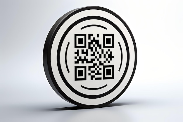 Vector sample qr code icon vector_ ai generated