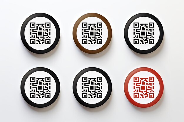 Vector sample qr code icon vector_ ai generated