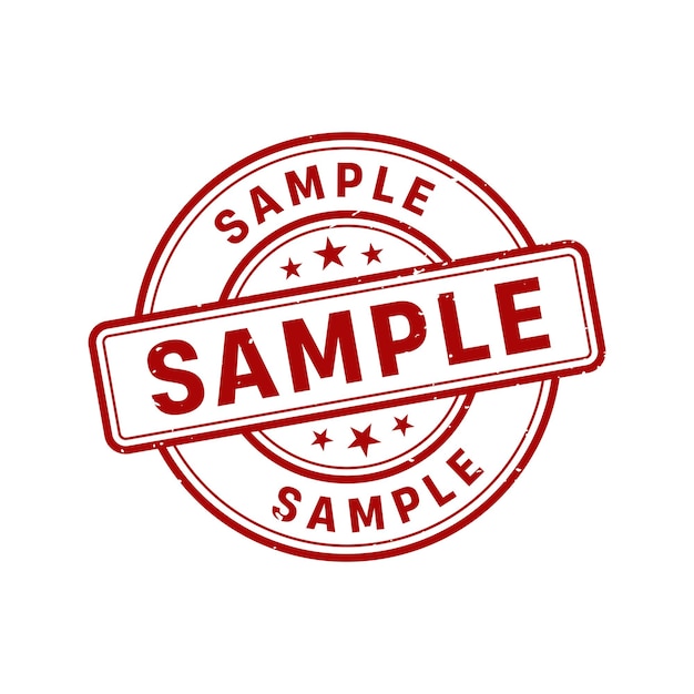 Vector sample stampsample grunge round sign