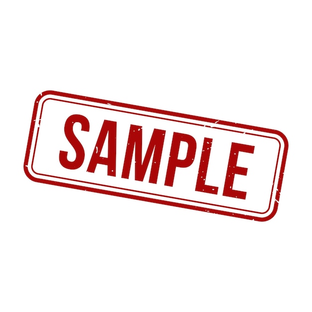 Sample StampSample Grunge Square Sign