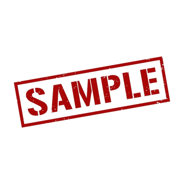 Vector sample stampsample grunge square sign