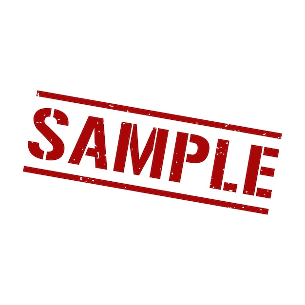 Vector sample stampsample grunge square sign